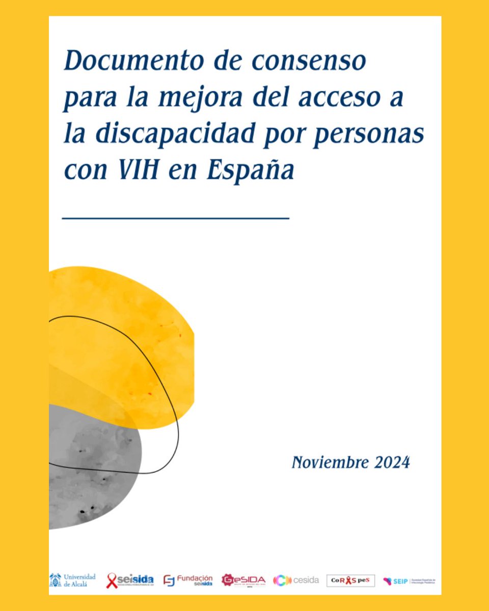 seipweb's tweet photo. 🆕#DocumentoSEIP Documento de consenso para la mejora del acceso a la #discapacidad para personas con #VIH en España
https://t.co/TBsN31YU67 https://t.co/3oU4V78Rm0