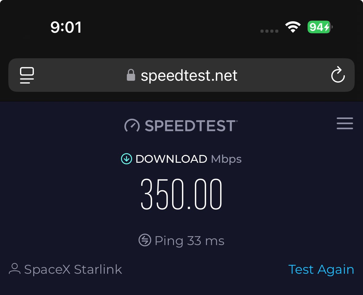 Starlink tweet picture