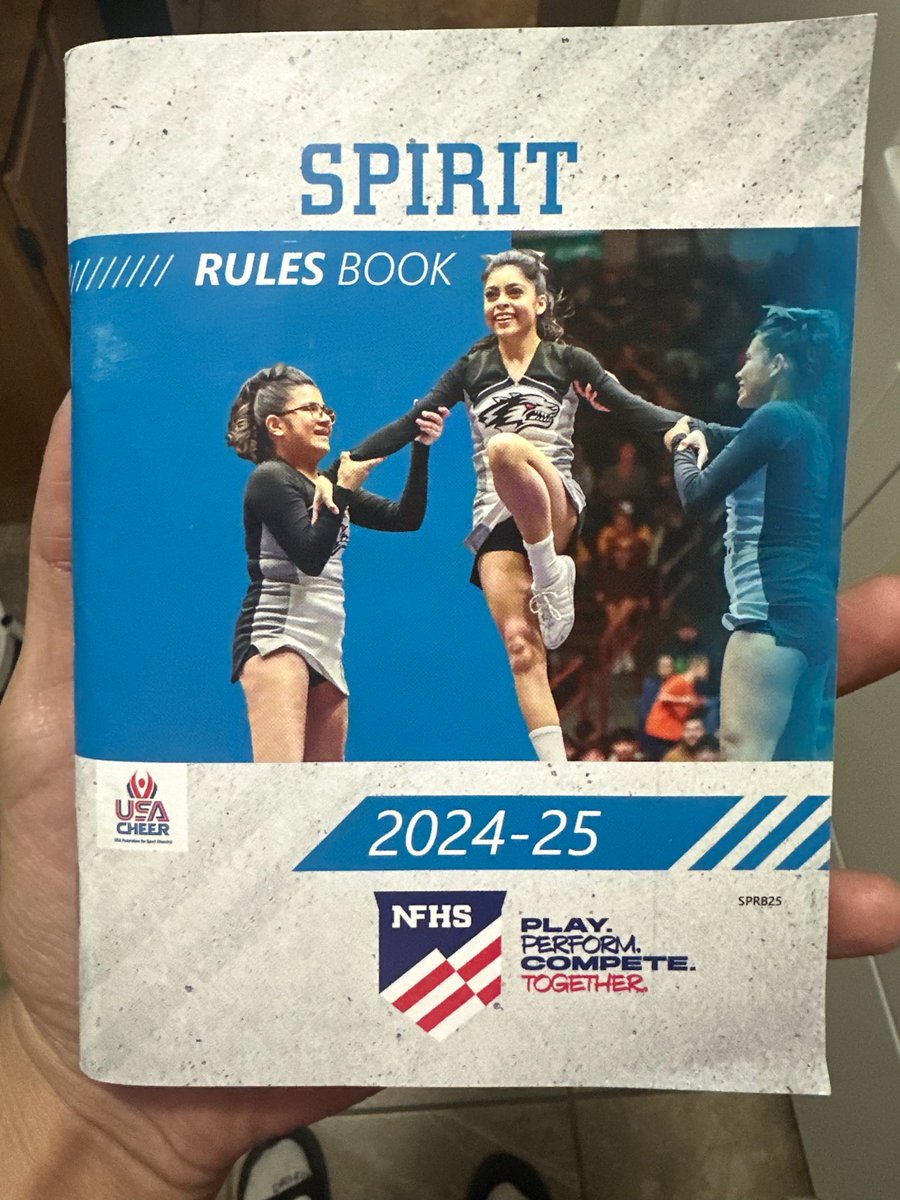 Chaparral cheer  on the NFHS rule book cover. Looks great!