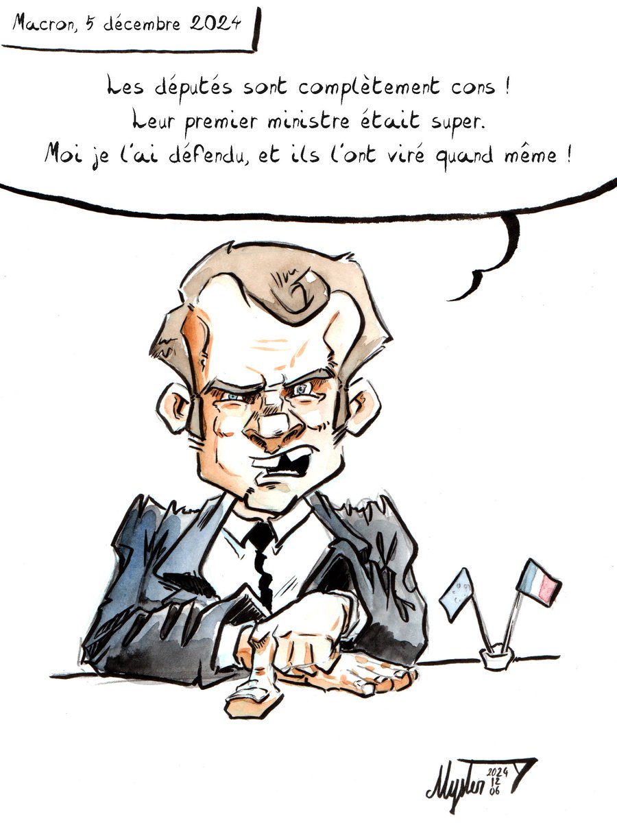 mysterty's tweet photo. Résumé approximativement exact de l'allocution de #Macron…
https://t.co/6djC5pKiNc
#Haiti #CensureBarnier #PremierMinistre #Humour #Lol #art #pentelbrushpen #Aquacolor #Ink #Draw #Dessin #BD #Manga #Cartoon https://t.co/kuunsDMVyG