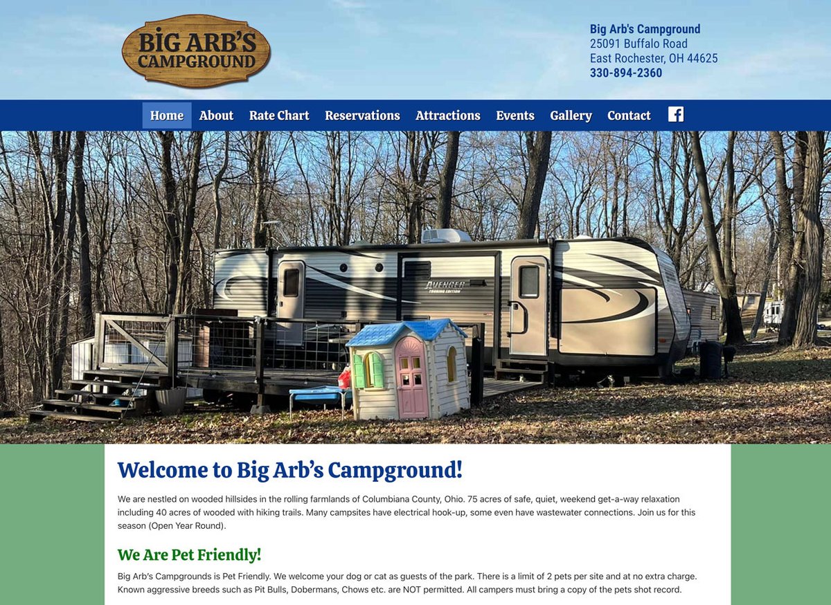 henleygraphics's tweet photo. New Website for Big Arb’s Campground https://t.co/ioCSVz5IJm #Blog #HenleyGraphics #WebDesign https://t.co/PKasdZ9ArX