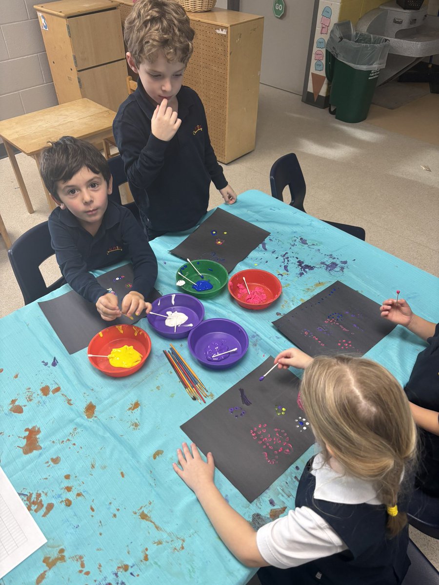 mskurnikk's tweet photo. Our Indigenous Bulletin Board for November. Art inspired by Christi Belcourt 🎨🖌️ @stpetersmilton @ms_garcia88 https://t.co/zMzQ2lcqnV