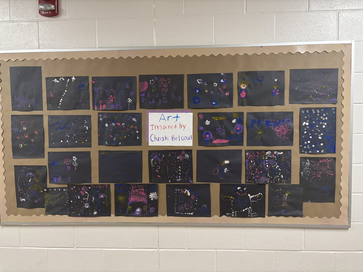 mskurnikk's tweet photo. Our Indigenous Bulletin Board for November. Art inspired by Christi Belcourt 🎨🖌️ @stpetersmilton @ms_garcia88 https://t.co/zMzQ2lcqnV