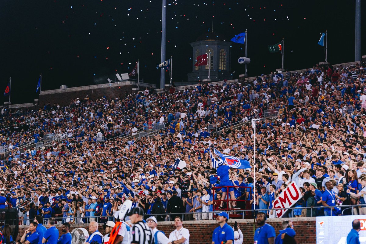 Ahead of tomorrow let’s take a moment to appreciate this team:

- 11-1 (9-0) in first year in P4
- Ranked #8 to end the regular season
- Smashed TCU
- Set attendance records at Ford
- Signed our best recruiting class in modern history 
- ACC Coach of the Year

Pony Up Forever 🐎