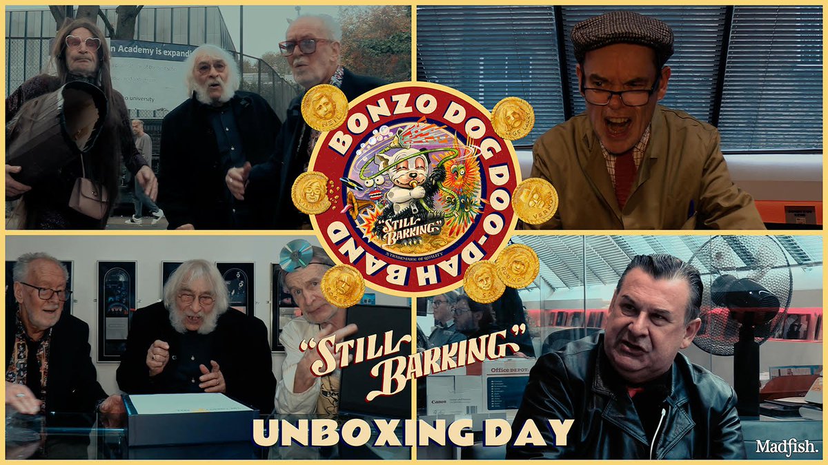 OfficialBonzos's tweet photo. Unboxing Day! The NEW #Bonzos film starring Rodney Slater, “Legs” Larry Smith and Roger Ruskin Spear plus Kevin Eldon and @RealPaulPutner is here! The film was produced and directed by Michael Livesley in swinging London and dedicated to Stevie Horton. https://t.co/1PXS0v2fNH https://t.co/LQubGz4Yx4