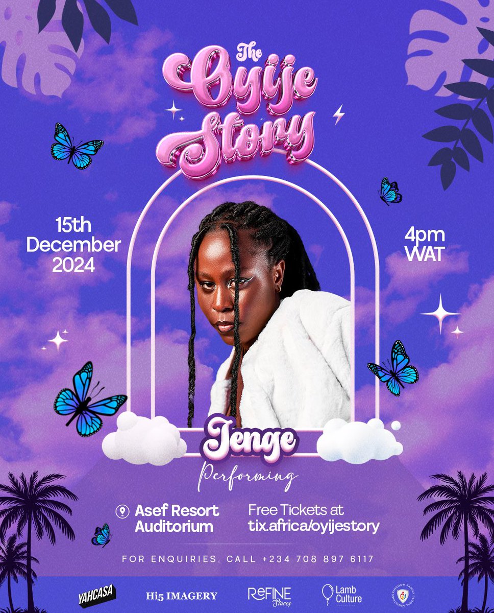 Oyije_'s tweet photo. Star girl @just_jenge would be performing Live Queens. Get registered already π₯Ήππ
https://t.co/JlXc1osPWz
#oyije #oyijelive #oyijestory #fyp #explore #trendingreels #jesusgirls https://t.co/pcvtTvZL1c