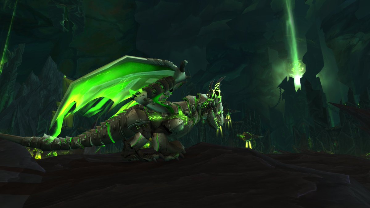 Xun89341809's tweet image. Commission for anon - Cyber-fel dragon! 
#warcraft #customnpc #dragon #fel #demon