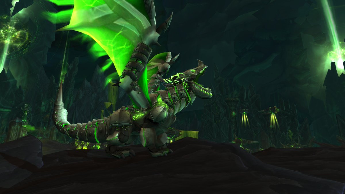 Xun89341809's tweet image. Commission for anon - Cyber-fel dragon! 
#warcraft #customnpc #dragon #fel #demon