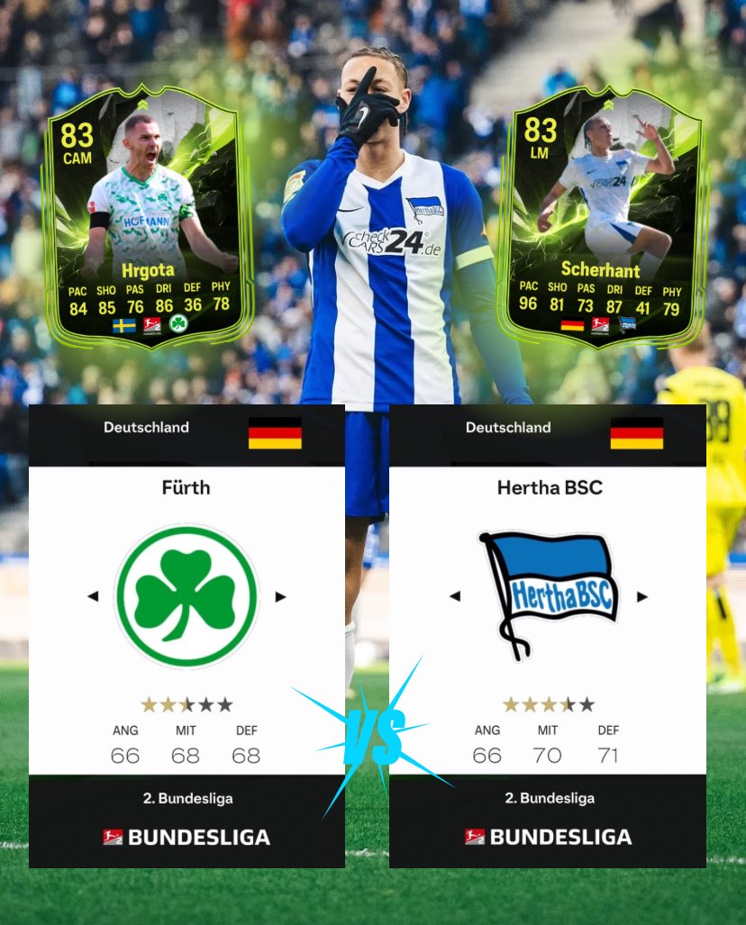 SPIELTAG!💙🤍

Wer gewinnt morgen?🤔 Kommentiere deinen Tipp!💬

#fussball #bundesliga #herthabsc #HaHoHe #BSCeSport #hertha #fürth #greutherfürth #hbsc