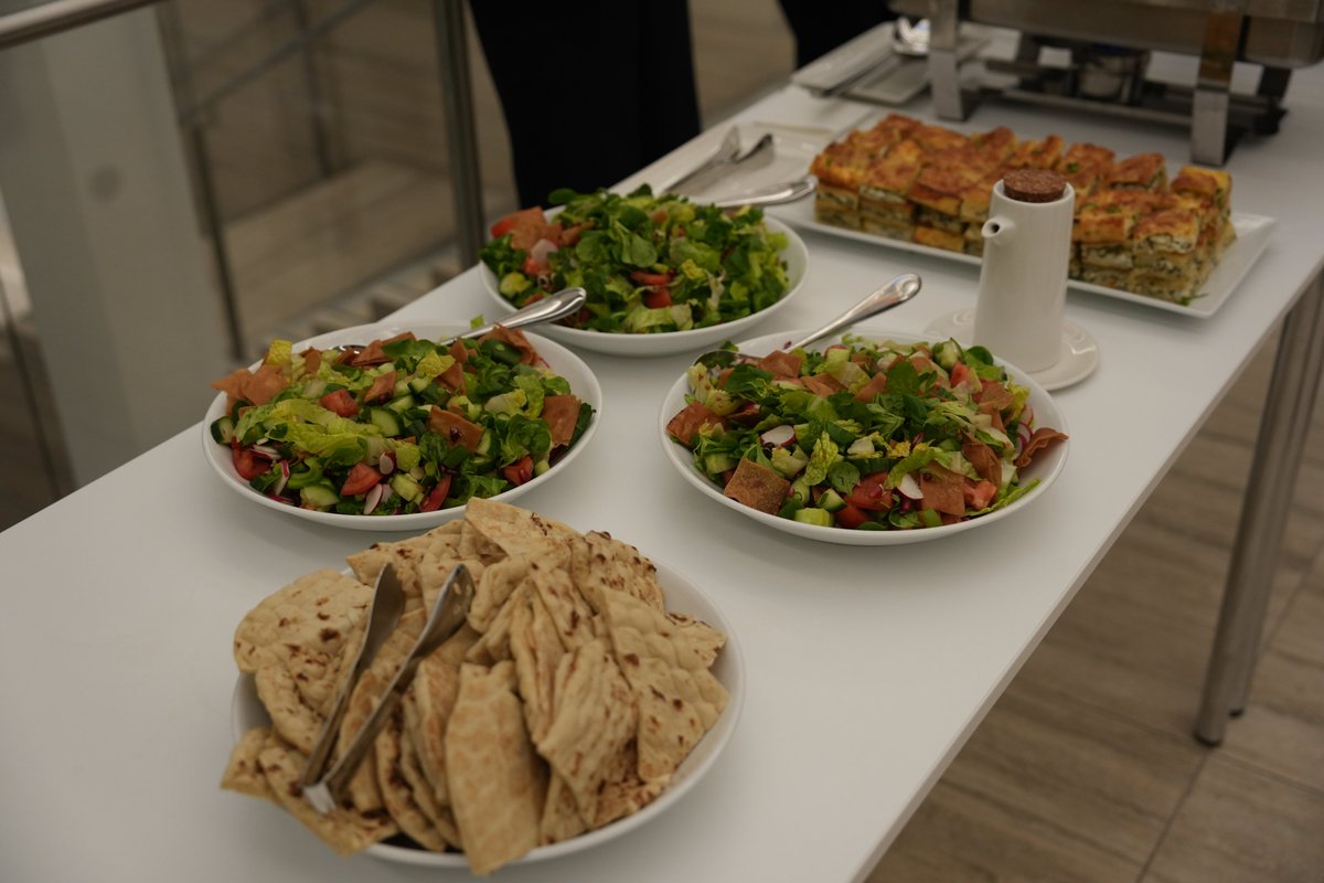 AKUISMC's tweet photo. The celebration continued with a reception filled with delicious food and drinks, providing the perfect opportunity to connect and reflect. A big thank you to the AKC Service staff for making the event look absolutely spectacular! 🌟 #AKUISMC #CompletionCeremony https://t.co/1WOODgu9y8