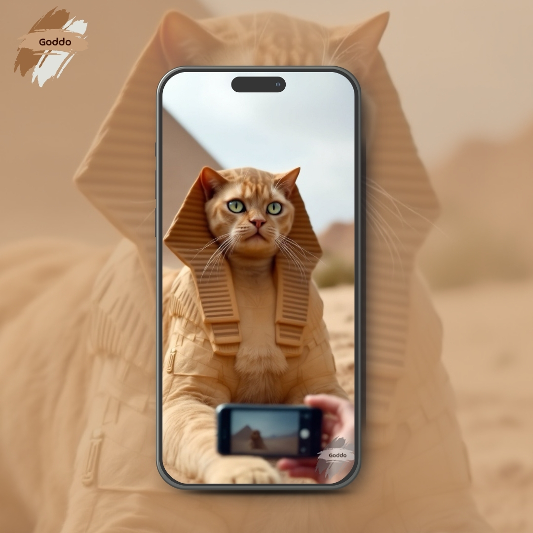 Goddo_AI's tweet photo. Channeling ancient elegance, one purr at a time! 🐱🏜️

 #CatPharaoh #MysticMeow #GoddoAI #AncientEchoes #AIArt #DigitalArtWork https://t.co/W8rMf5wX8X