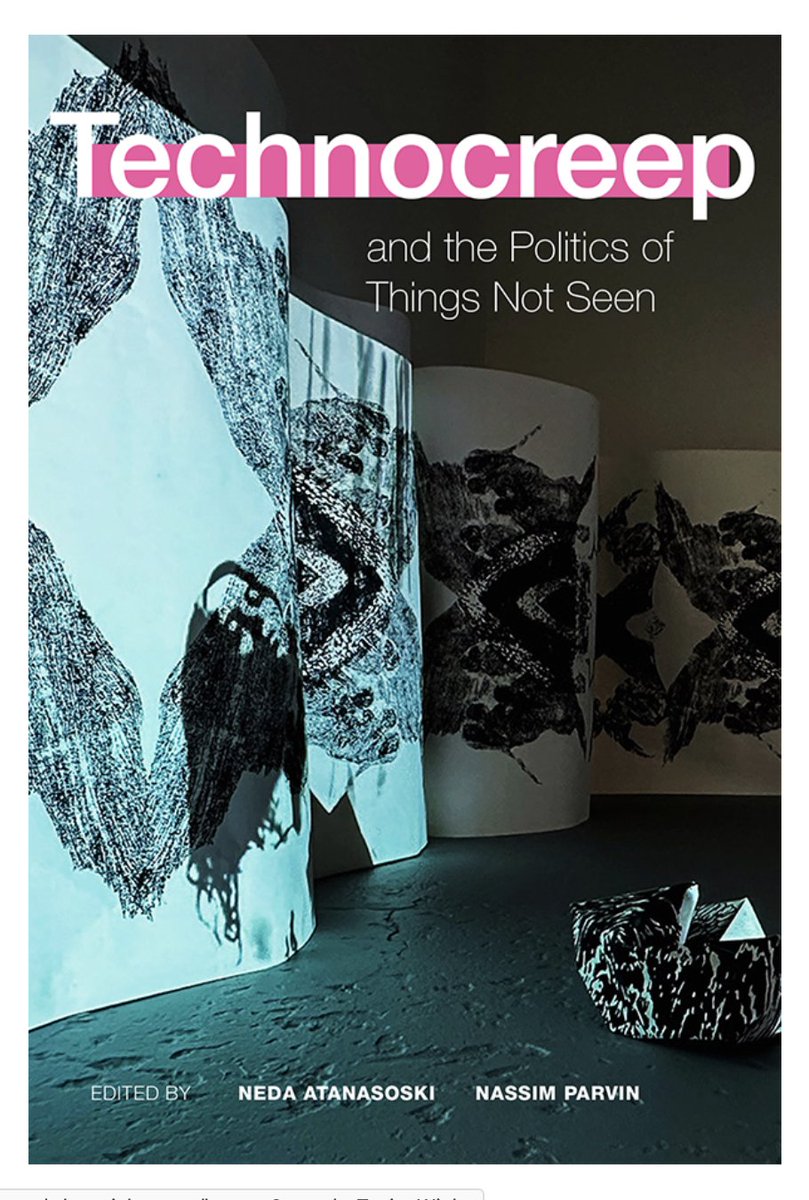 Our book (out in May) now has a cover! tinyurl.com/technocreep. [Also, follow me at @nassimparvin.bsky.social. I will be out of X soon!]