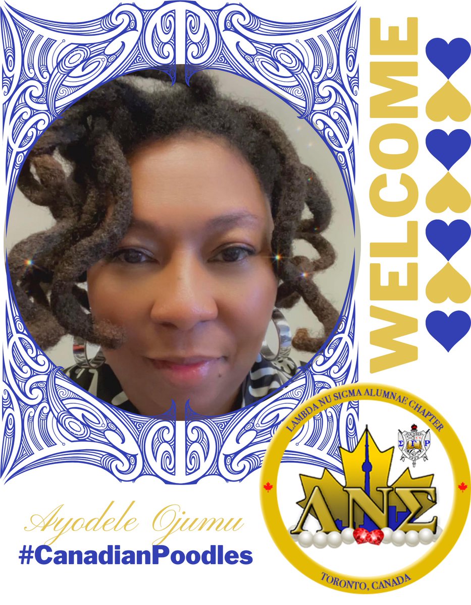 Canadian_SGRHOS's tweet photo. The #CanadianPoodles welcomes Soror Ayodele Ojumu (LM #2092). She was inducted in the Spring 2011 into the Eta Rho Sigma Chapter. 

She is already hard at work updating our chapter history &amp; coordinating our annual chapter Rhotreat.
#WeLead #WeServe #WePlay #WeSlay https://t.co/WMfyzSW4hF