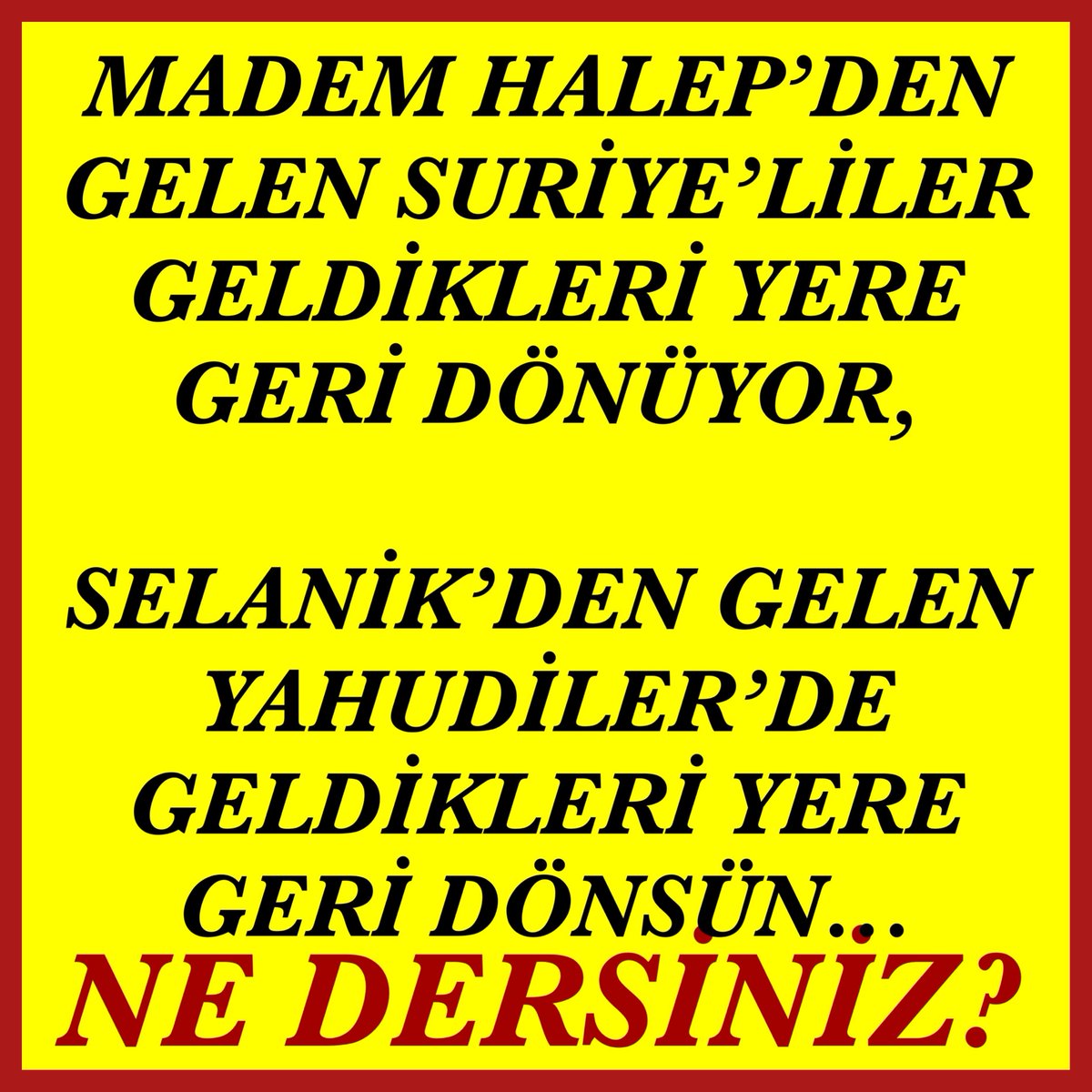 NE DERSİNİZ?