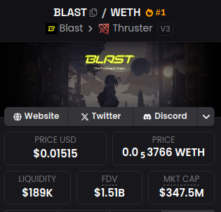 0x000000daa's tweet photo. $Blast to $1.50? It’s not a prediction, it’s a spoiler. Meanwhile, $OHNO on $Blast is already a cultural phenomenon — the first token to make you rich *and* laugh. https://t.co/izG2hnZZq3