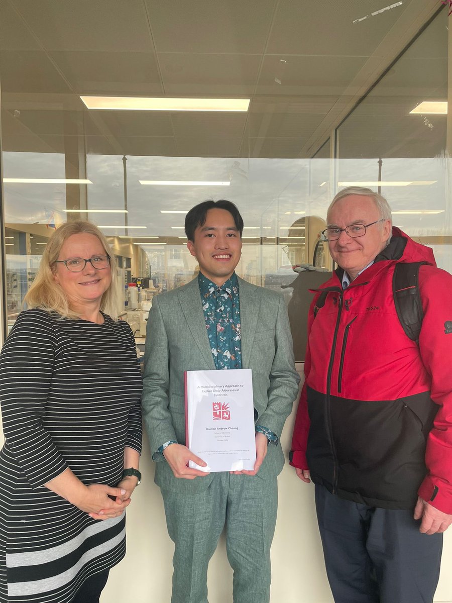 Willis Research Group (@willis_group) on Twitter photo Big congratulations are in order for our newly Dr <a href="/KaimanCheung/">Kaiman Cheung</a> who successfully defended his thesis today titled ‘A Multidisciplinary Approach to Exploit Diels-Alderases in Synthesis’. Well done Kaiman! 🧪🧬⚗️🥼📚 Big congratulations are in order for our newly Dr <a href="/KaimanCheung/">Kaiman Cheung</a> who successfully defended his thesis today titled ‘A Multidisciplinary Approach to Exploit Diels-Alderases in Synthesis’. Well done Kaiman! 🧪🧬⚗️🥼📚