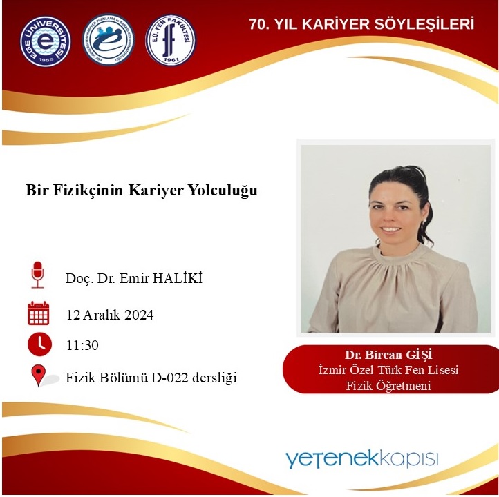 Fizik Bölümü Kariyer Söyleşileri