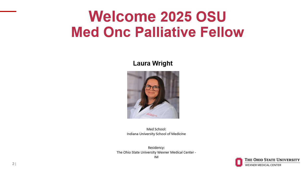 Palliative Medicine @THE Ohio State University (@ohiostatepalmed) on Twitter photo Happy Match Week!
Proudly introducing our incoming Hospice and Palliative Medicine Fellows!!
#HPMClassof26
#MatchDay2024
<a href="/OSUWexMed/">The Ohio State University Wexner Medical Center</a>
<a href="/OhioStateMed/">The Ohio State University College of Medicine</a> Happy Match Week!
Proudly introducing our incoming Hospice and Palliative Medicine Fellows!!
#HPMClassof26
#MatchDay2024
<a href="/OSUWexMed/">The Ohio State University Wexner Medical Center</a>
<a href="/OhioStateMed/">The Ohio State University College of Medicine</a>