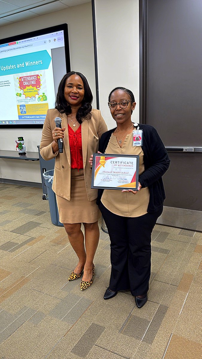 Crystal Watson, Ed.D. Proud Grambling State Alumni (@drcrystalwatson) on Twitter photo Attendance matters and it matters every day!! Congratulations to <a href="/ShotwellMS_AISD/">Shotwell Middle School - Aldine ISD</a> on winning the attendance award for Team 2 Secondary!! Your leadership is making all the difference!
<a href="/DrKimJohnson07/">Dr. Kimberly Johnson</a> #teamONESECONDtonone Attendance matters and it matters every day!! Congratulations to <a href="/ShotwellMS_AISD/">Shotwell Middle School - Aldine ISD</a> on winning the attendance award for Team 2 Secondary!! Your leadership is making all the difference!
<a href="/DrKimJohnson07/">Dr. Kimberly Johnson</a> #teamONESECONDtonone