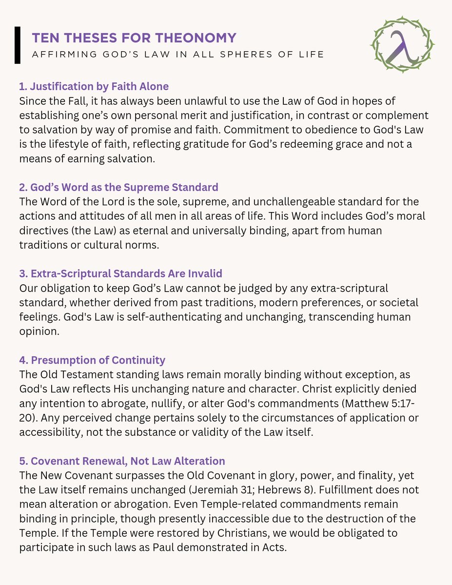 JoshuaEnsley's tweet image. I believe #theonomy is the logical conclusion to #pronomian theology.