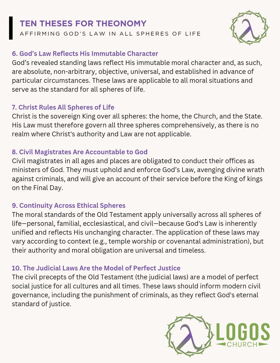 JoshuaEnsley's tweet image. I believe #theonomy is the logical conclusion to #pronomian theology.