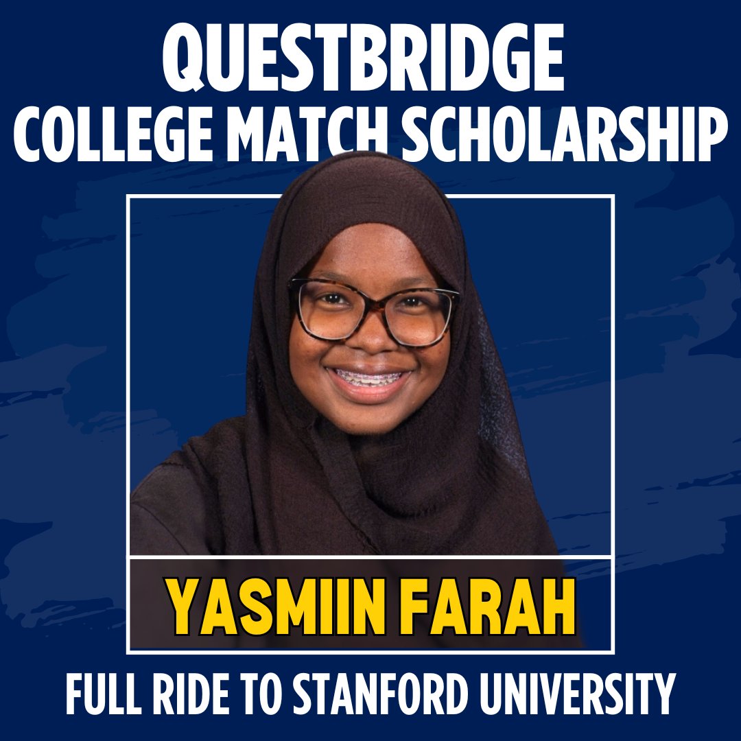 Join us in congratulating our QuestBridge Scholars! These incredible students have earned full four-year Match Scholarships, each valued at over $325,000, to some of the nation’s top colleges! We’re so proud of their hard work and achievements!