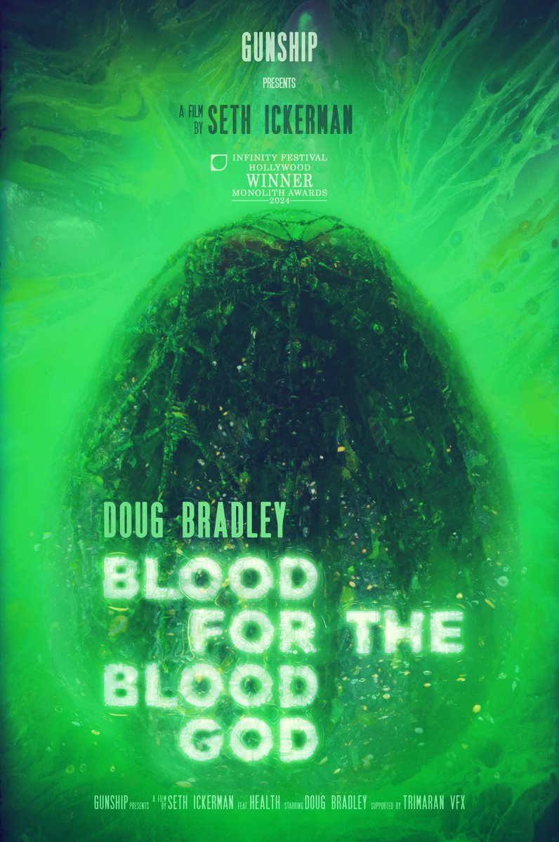 Seth Ickerman (@sethickerman) on Twitter photo BLOOD FOR THE BLOOD GOD received an AWARD at the INFINITY FESTIVAL for its ARTISTIC INNOVATION using A.I.  A huge thank you to <a href="/Trimaran_3D_VFX/">Trimaran</a>  for their technical support and trust. Additionally, a big thank you to <a href="/GUNSHIPMUSIC/">GUNSHIP</a>  for their commitment to producing a true U.F.O.. BLOOD FOR THE BLOOD GOD received an AWARD at the INFINITY FESTIVAL for its ARTISTIC INNOVATION using A.I.  A huge thank you to <a href="/Trimaran_3D_VFX/">Trimaran</a>  for their technical support and trust. Additionally, a big thank you to <a href="/GUNSHIPMUSIC/">GUNSHIP</a>  for their commitment to producing a true U.F.O..