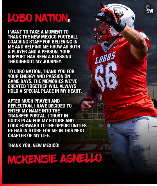 AgnelloMckenzie's tweet photo. God willing🙏 Thank you UNM https://t.co/CF98CKylBk