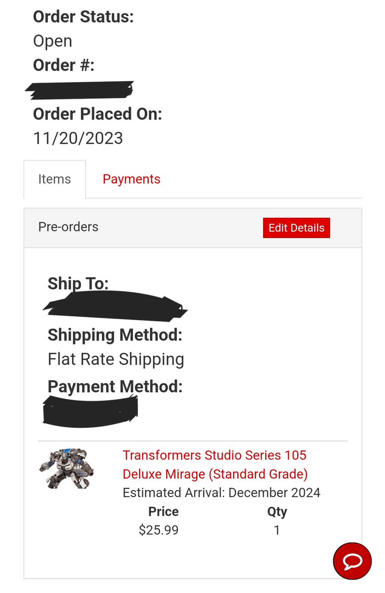 malarchy1's tweet photo. I've officially had a Pre-order w/ @BigBadToyStore for a year now which is just WILD to me. This was my son's christmas present... LAST YEAR🤣 Every month it just changes to the next month. LOL! #transformers https://t.co/Vpgko10WXs