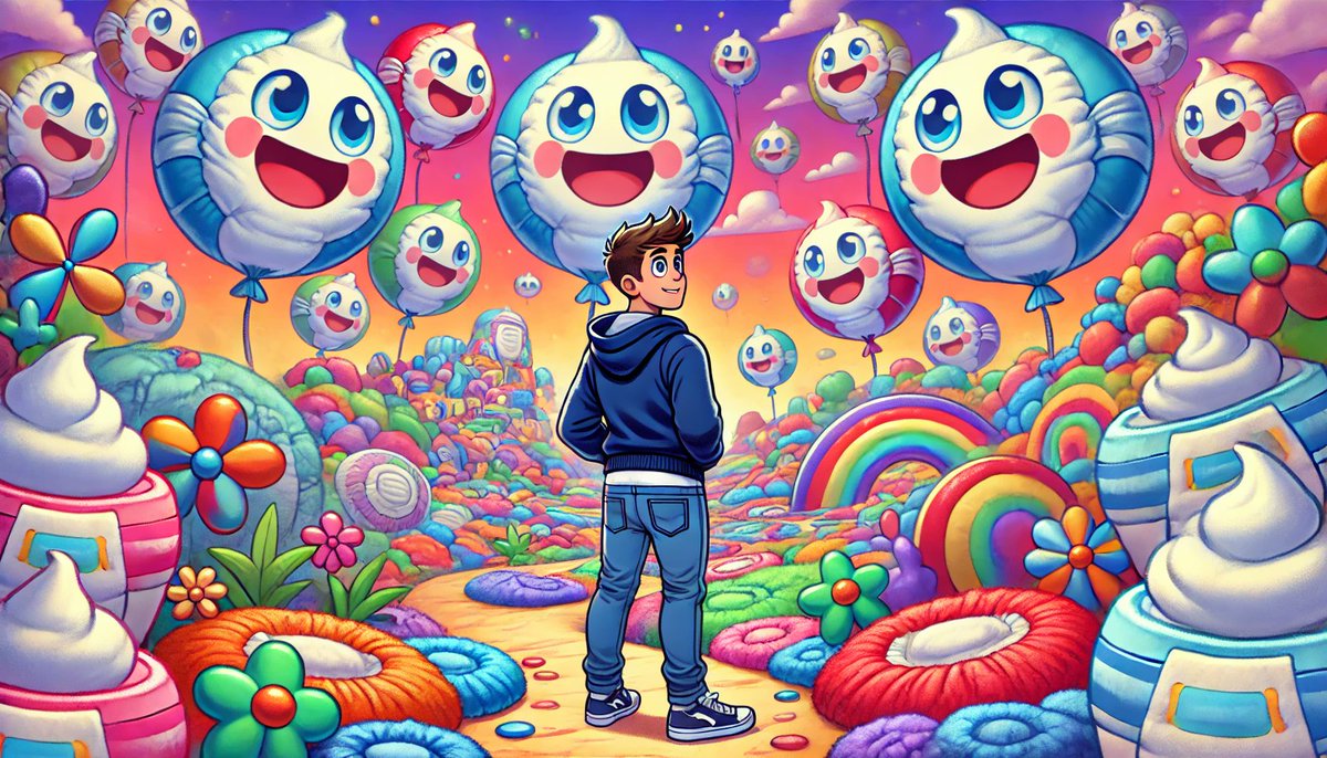 DIAP_COIN's tweet photo. 🚼✨ Welcome to Diaperland! 🌟 Meet our hero, a first-time dad transported to this whimsical world of smiling diaper balloons and soft, plush landscapes after his baby's first cry!

But where are the inhabitants of Diaperland? Must press on to find out! 🍼💪

#DIAP #Crypto $DIAP https://t.co/buJIbHcXzO