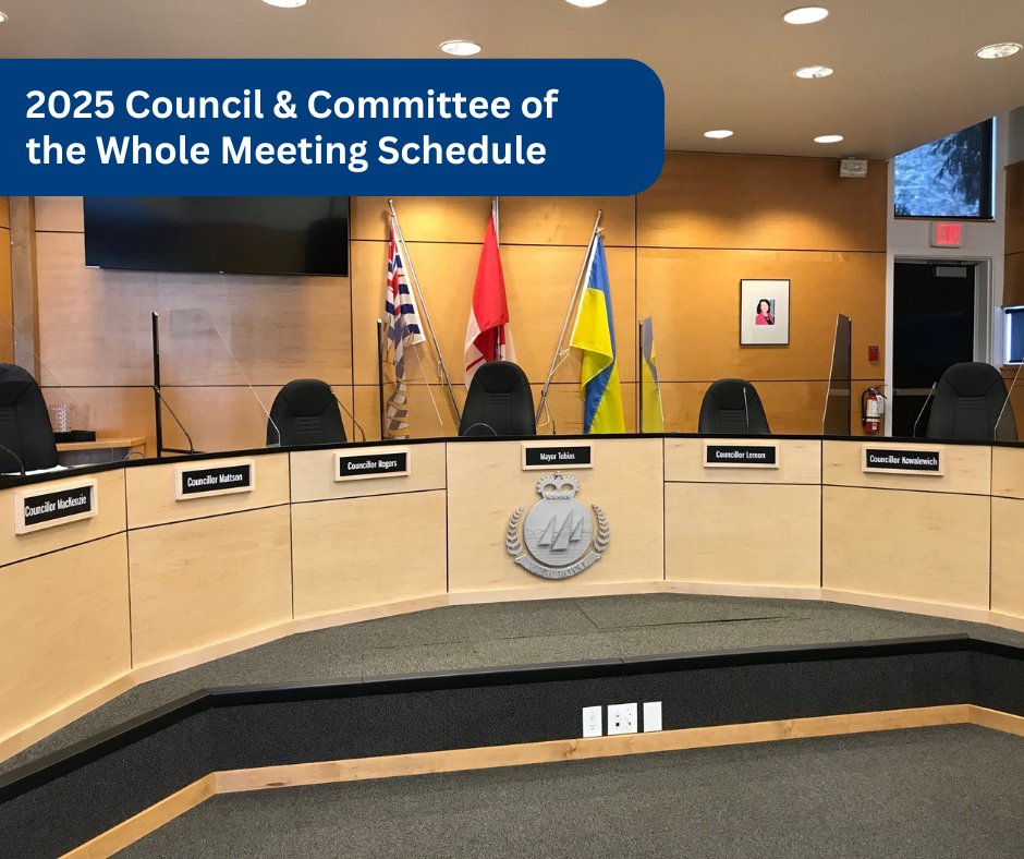 Notice is hereby given under section 127 of the Community Charter that the 2025 Council and Committee of the Whole meeting schedule is now available on the Town's website.

View the schedule: bit.ly/4g71wLO

#ViewRoyal #yyj
