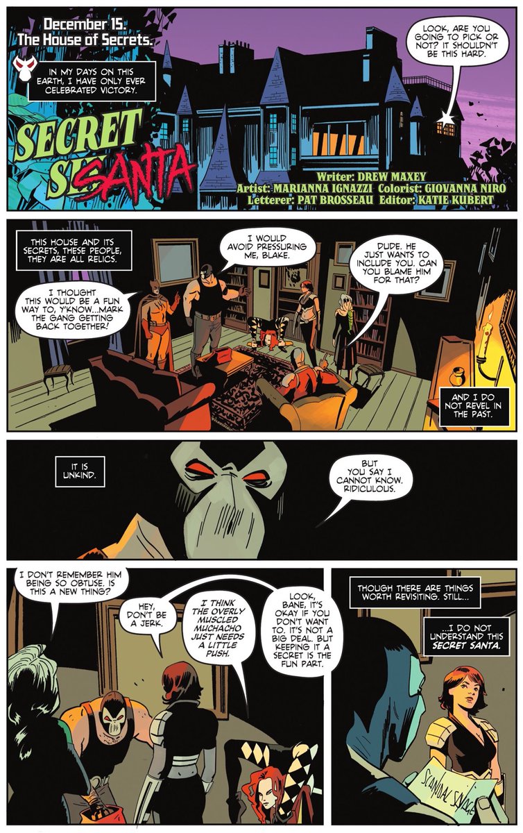 Tanveer Kalo (@tanveerkalo) on Twitter photo Secret Six in “Secret Santa” from DC's Batman Smells, Robin Laid an Egg by Drew Maxey <a href="/IgnazziMarianna/">Marianna Ignazzi</a> Giovanna Niro Pat Brosseau & <a href="/katiekubert/">Katie Kubert</a> is a cute and fun story with amazing art! I wasn’t familiar with <a href="/IgnazziMarianna/">Marianna Ignazzi</a>’s great art until this story! Check it out right now! Secret Six in “Secret Santa” from DC's Batman Smells, Robin Laid an Egg by Drew Maxey <a href="/IgnazziMarianna/">Marianna Ignazzi</a> Giovanna Niro Pat Brosseau & <a href="/katiekubert/">Katie Kubert</a> is a cute and fun story with amazing art! I wasn’t familiar with <a href="/IgnazziMarianna/">Marianna Ignazzi</a>’s great art until this story! Check it out right now!