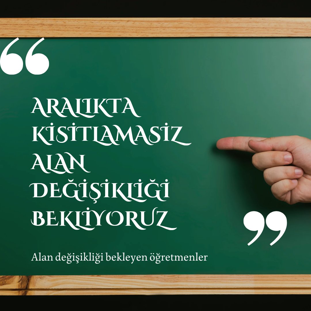 Psk_Dan_Vefa's tweet photo. Aralık ayında bölge ve kontenjan sınırlaması olmayan bir alan değişikliği yapılmasını istiyoruz @Yusuf__Tekin @cftcblnt @_aliyalcin_ @talatyavuz29 @CBegitimogretim @mebpgm @tcmeb @TalipGeylan06 @RamazanCakirci @mesutoner45  @EgitimBirSen
#AraliktaAlanDegisikligi https://t.co/qu2e8YK2BB