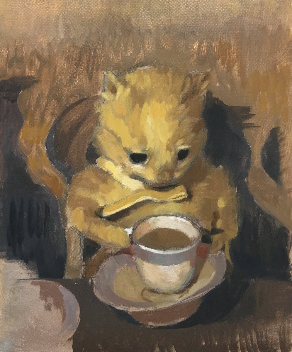 sergiart5_'s tweet photo. tea time
oil on canvas panel, available https://t.co/mRg9mruRVS