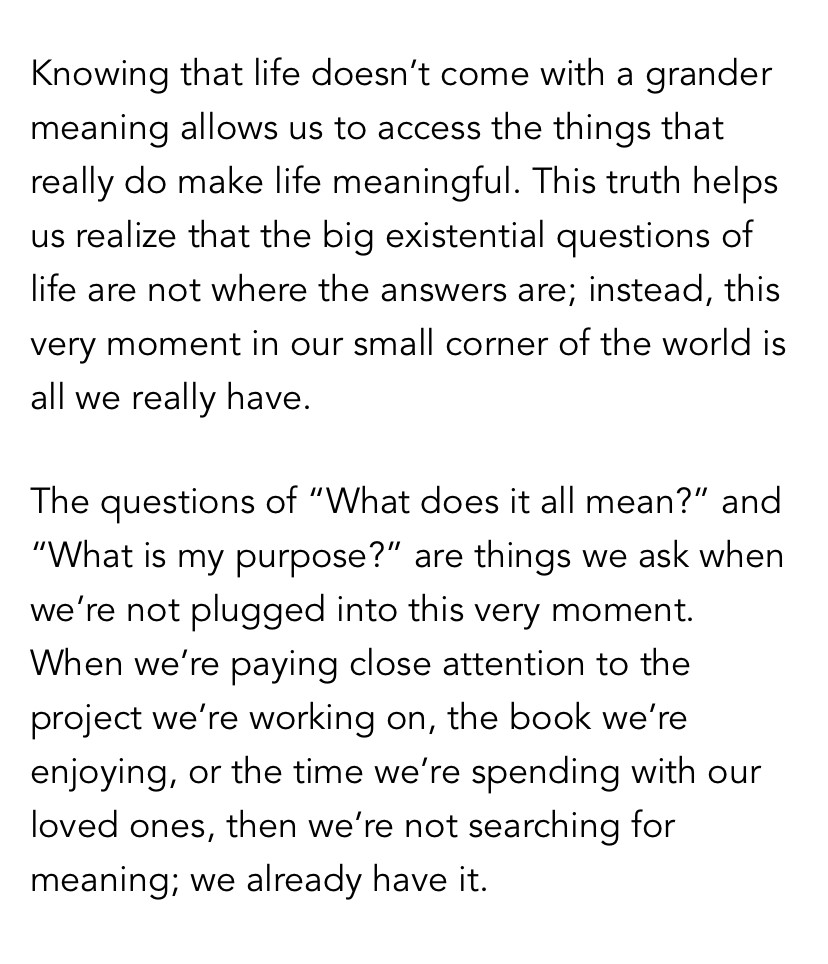 moretothat's tweet image. Don&apos;t search for meaning. Notice it.