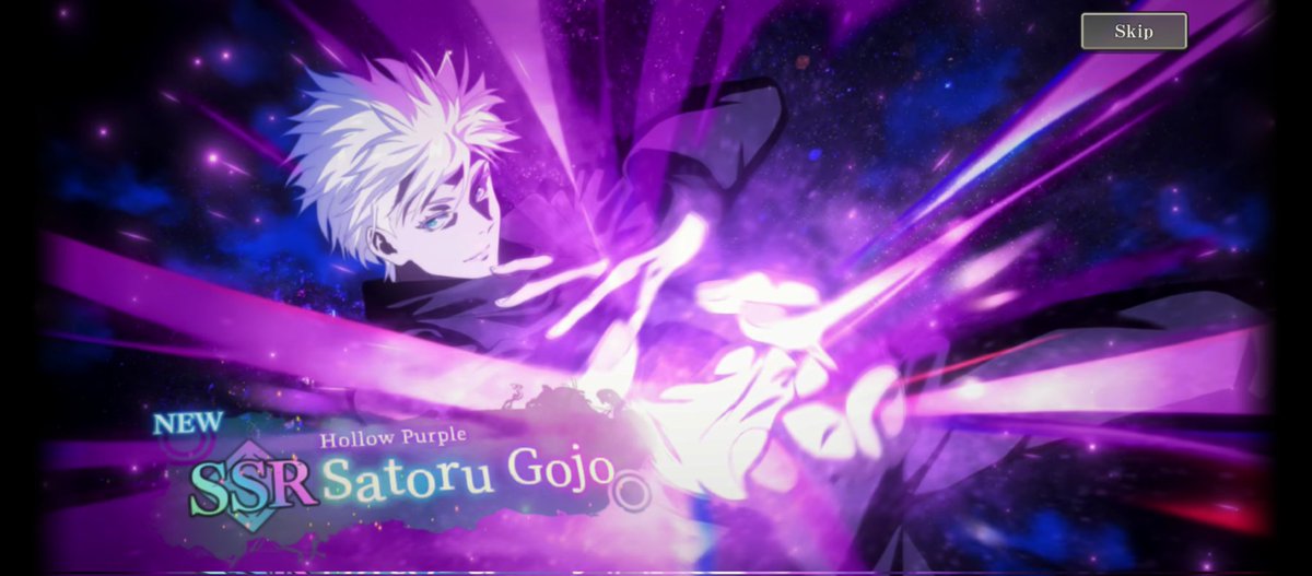 HaleyVasquez14's tweet photo. I got gojo on my second pull #JujutsuKaisenPhantomParade https://t.co/PNqLteQa6e