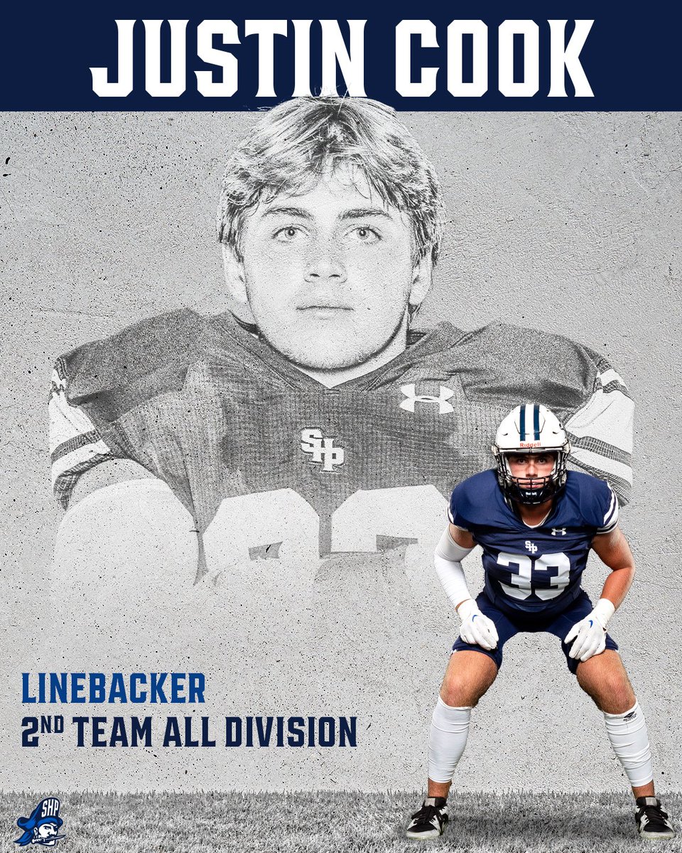 theprepfootball's tweet photo. Congratulations to Justin Cook on making Second Team Defense All Division (United White Division).

@Justincook33 

 #GetOnTheShip https://t.co/CCYtt3GRc1
