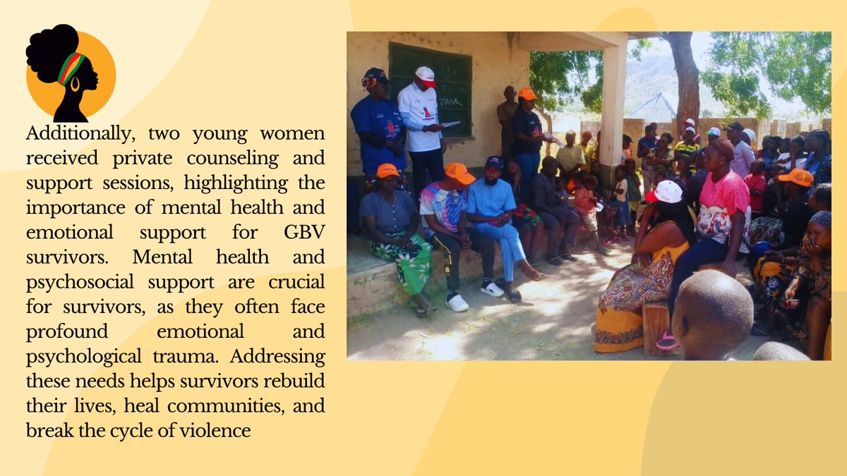 As part of the 16 Days of Activism against GBV, AHNi led a powerful GBV awareness campaign in Kpanti Nappu,Yorro LGA Taraba State. The initiative engaged the community in conversations about preventing GBV &amp; supporting survivors.#EndGBV #16DaysOfActivism #SupportSurvivors <a href="/USAID/">USAID</a>