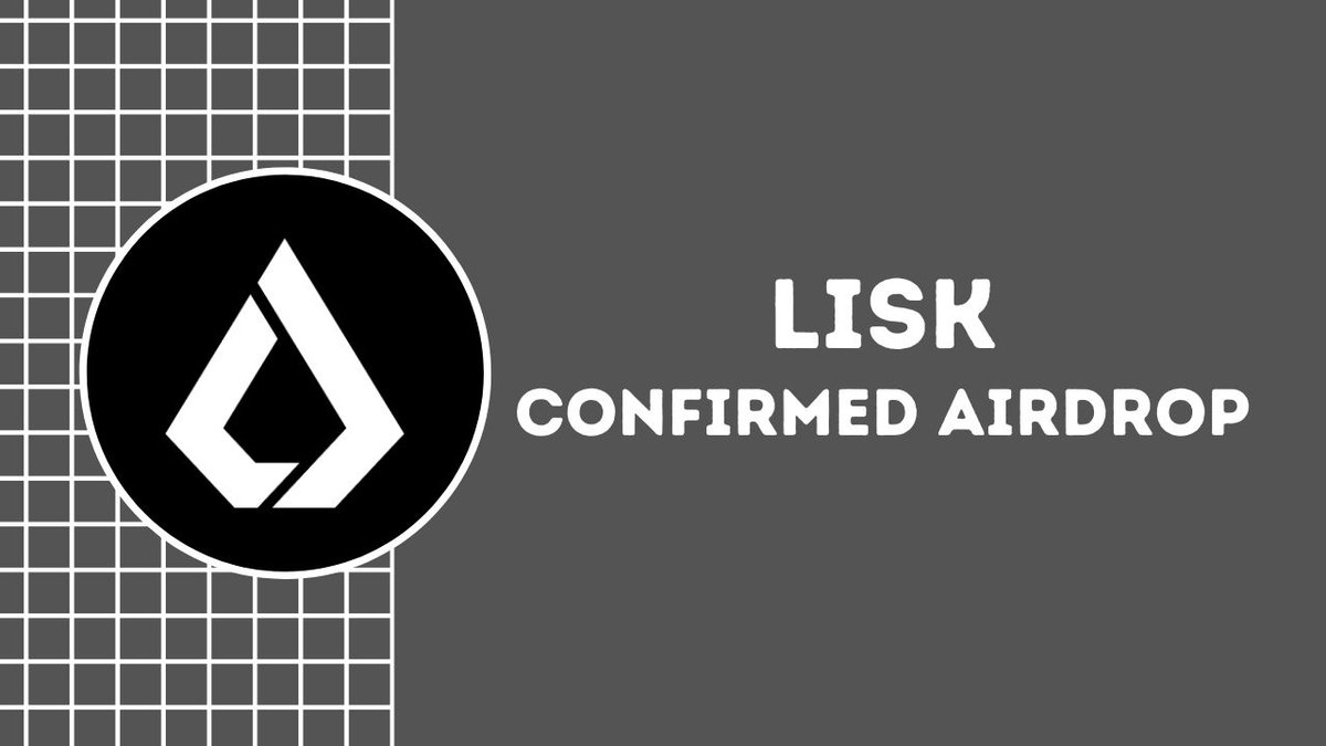 Lisk Confirmed Airdrop 🪂🪂

• Reward Pools: $20 Million
• Cost: Only $0.30 (Effectively no cost)
• Potential Gain: $1,500 💰

Check The Step-By-Step Guide👇🧵