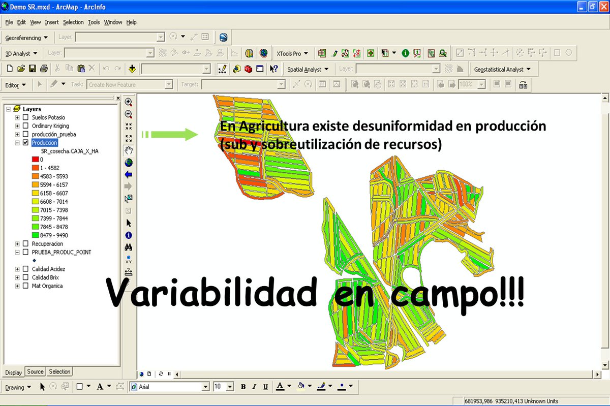 ecobisec's tweet photo. Variabilidad en un Mapa de #Cosecha en #Piña
#SantoDomingo #Ecuador 
Cajas/ha.
#agricultura #AgriculturaDePrecision
#Sostenibilidad https://t.co/3A8WKKqRAf