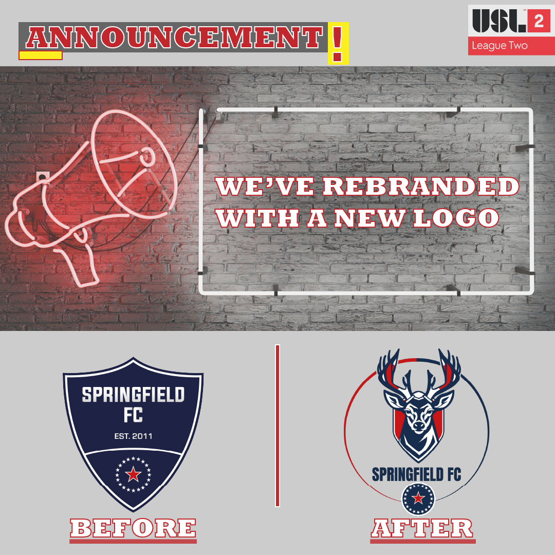 SpfldFC's tweet image. New Look. New League. Same Mission #UpTheStags