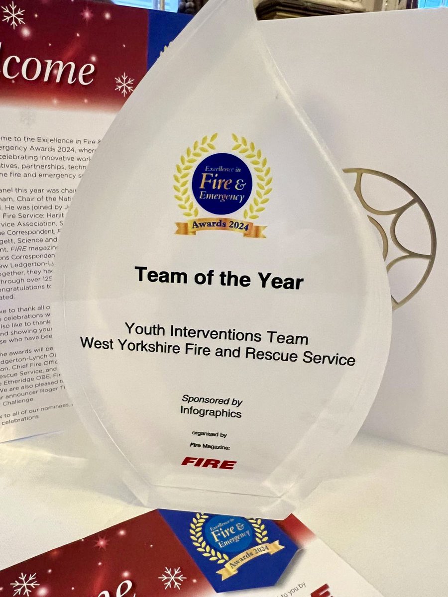 A proud day for #TeamWYFRS at the Excellence in Fire &amp; Emergency Awards 2024! 🚒🎉

🔥 Highlights:

✅ Shortlisted in 9 of 17 categories – a record for #WYFRS!

🏆 Winners:
🥇 Innovation of the Year: Control Room 
🥇 Team of the Year: @WYFRSYouth

<a href="/FIRE_Editor/">FIRE magazine</a> #WYFRS50