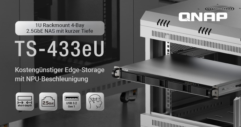 HardwareInsider's tweet image. QNAP kündigt das TS-433eU 4-Bay 1U Rackmount NAS mit kurzer Tiefe an

hardwareinside.de/qnap-kuendigt-…

#hardwareinside #hwi #news #ts #433eu #qnap #1u #nas #4bay #rackmount