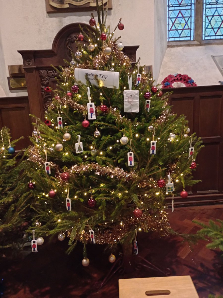 Thank you to volunteers Megan and Lily for decorating our Christmas tree this week, with their beautiful handmade soldiers. 
Our tree is on display at St.Petroc's Christmas Tree Festival which is open everyday (except Sunday) 10.30am- 4.30pm.