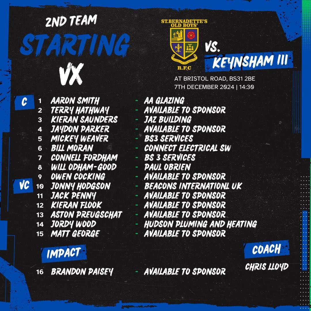 St Bernadettes OB RFC tweet media