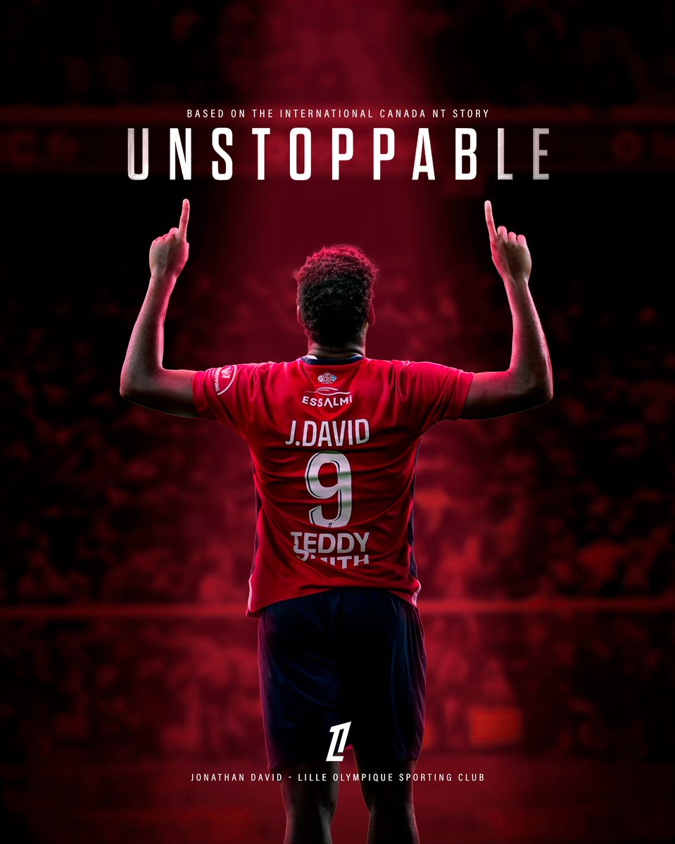 Jonathan David's 100th goal with Lille! 🇨🇦💯