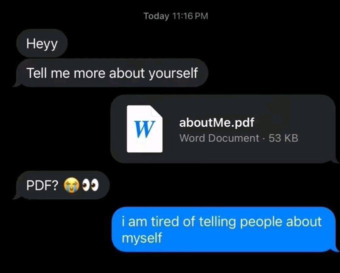 Saved you some time, here's my PDF bio!