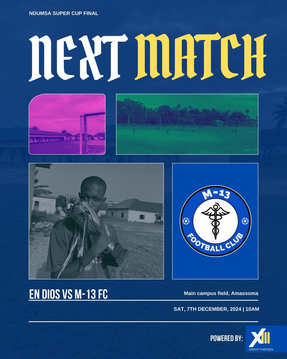 M13_FC's tweet photo. Tomorrow, we take on En Dios FC for the NDUMSA super cup final and our very last game of the year.
βοΈ: 10 AM
π: 7/12/24
ποΈ: Main Campus Field, NDU
ποΈ: Free
#M13FC | #Vamos |#NDUMSAsupercup https://t.co/LNneEQml2z