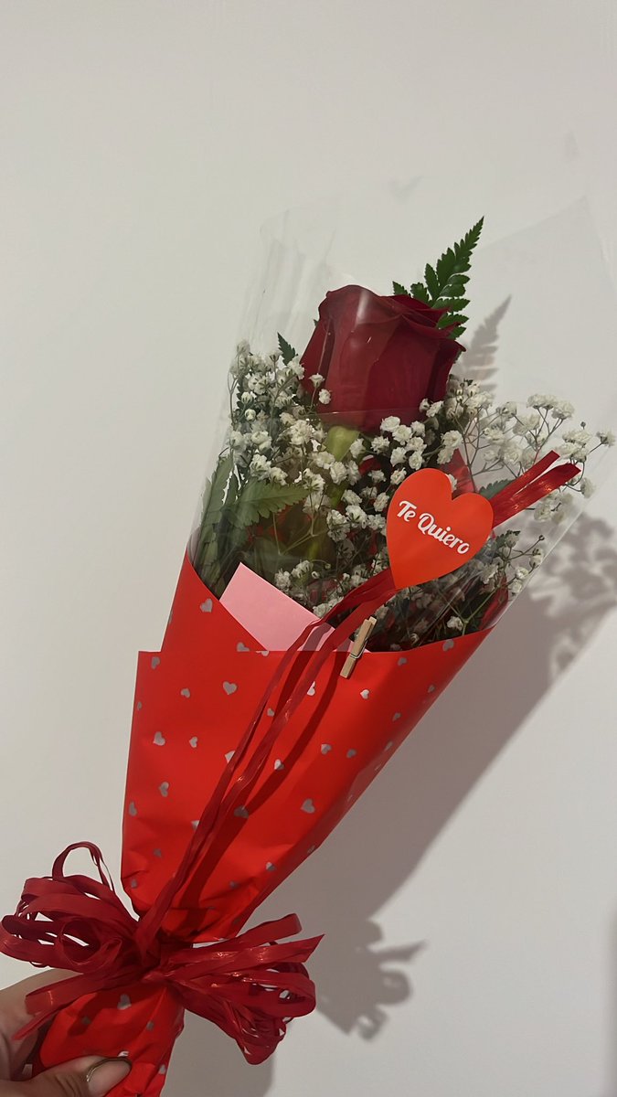 M tiene mal acostumbrada:
Me mandó por Glovo una rosa al trabajo 🥹