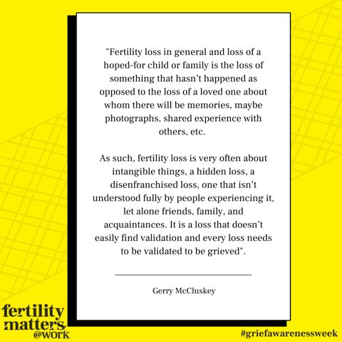 fertilitymattersatwork (@fertmatterswork) on Twitter photo Grief is often associated with loss, but, for many of us, it can take on different forms that aren't always visible. 1 of those forms is the grief that comes with infertility. It's a deeply personal, often isolating experience that doesn’t always get the recognition or support. Grief is often associated with loss, but, for many of us, it can take on different forms that aren't always visible. 1 of those forms is the grief that comes with infertility. It's a deeply personal, often isolating experience that doesn’t always get the recognition or support.